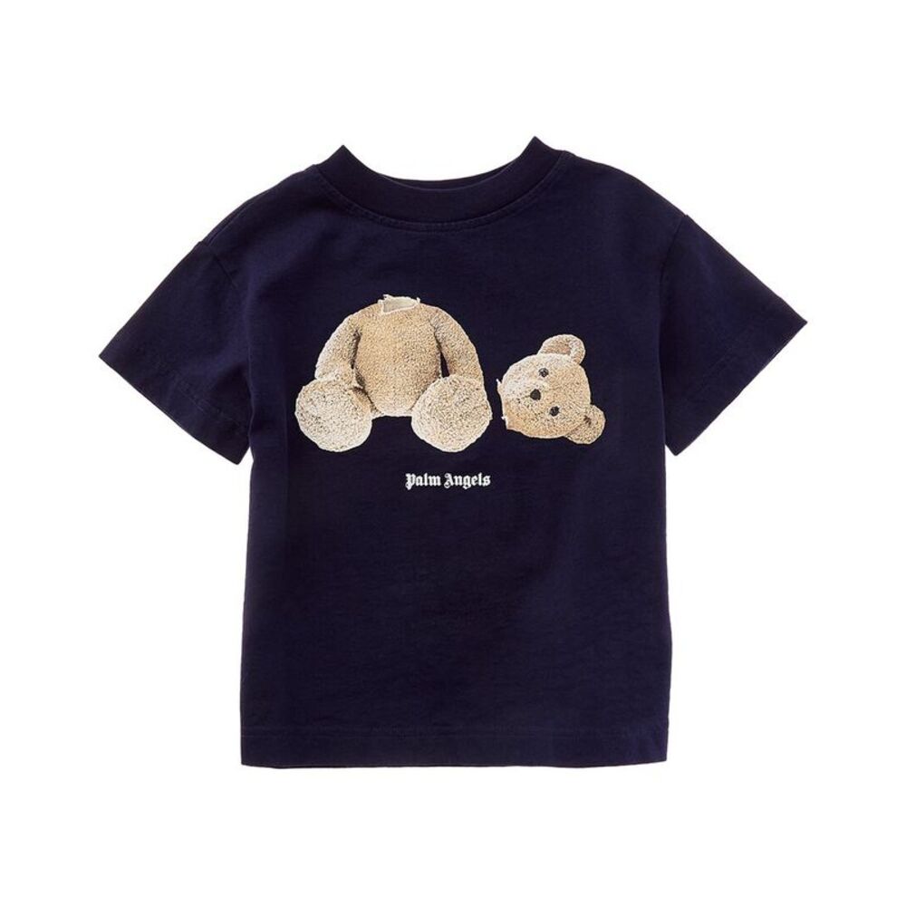 Palm Angels Girls Bear T-Shirt, Blue